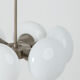 Suspension en verre Opaline par Napako années 60