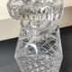 Whiskey decanter in bohemian crystal. boho-chic style. cross/diamond patterns. floral decor. high 25.5 cm
