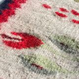 Tapis Rollakan décor de tulipes vintage