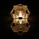 Pair of brutalist glass wall sconces by Kamenický Šenov, Czechoslovakia, 1970s