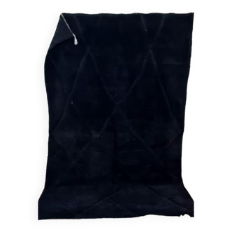 Tapis m'rit noir 100% laine