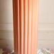 Coral glazed ceramic column