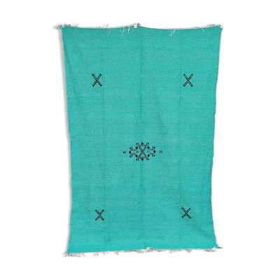 Tapis berbère en coton verts 140 x 225 cm