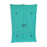Tapis berbère en coton verts 140 x 225 cm