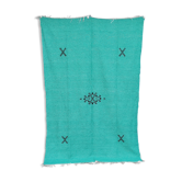 Tapis berbère en coton verts 140 x 225 cm