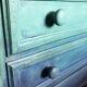 Restyled vintage secretarial cabinet