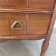 Art Deco chest of drawers - 4 drawers - locks - checkered wood veneer top - 50s