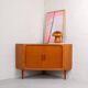 Commode d'Angle Mid-Century en Teck de Dyrlund, Danemark, 1960s