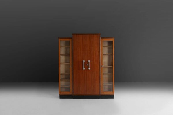 Cabinet Art Déco attribué à l'architecte Joseph De Bruycker, Belgique 1938