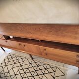 Scandinavian design sideboard in vintage teak
