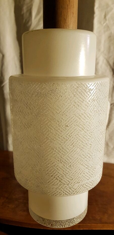 Hanging glass and wood 60's