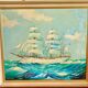 Peinture maritime originale – “Statsraad Lehmkuhl”, voile norvégienne