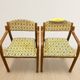 Bentwood armchairs, mid-century, upholstered, TON, 1960s, Czechoslovakia