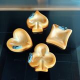 Sicard 4 earthenware collection ashtrays