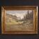 Italian landscape painting signed Giuseppe Gheduzzi from the 20th century