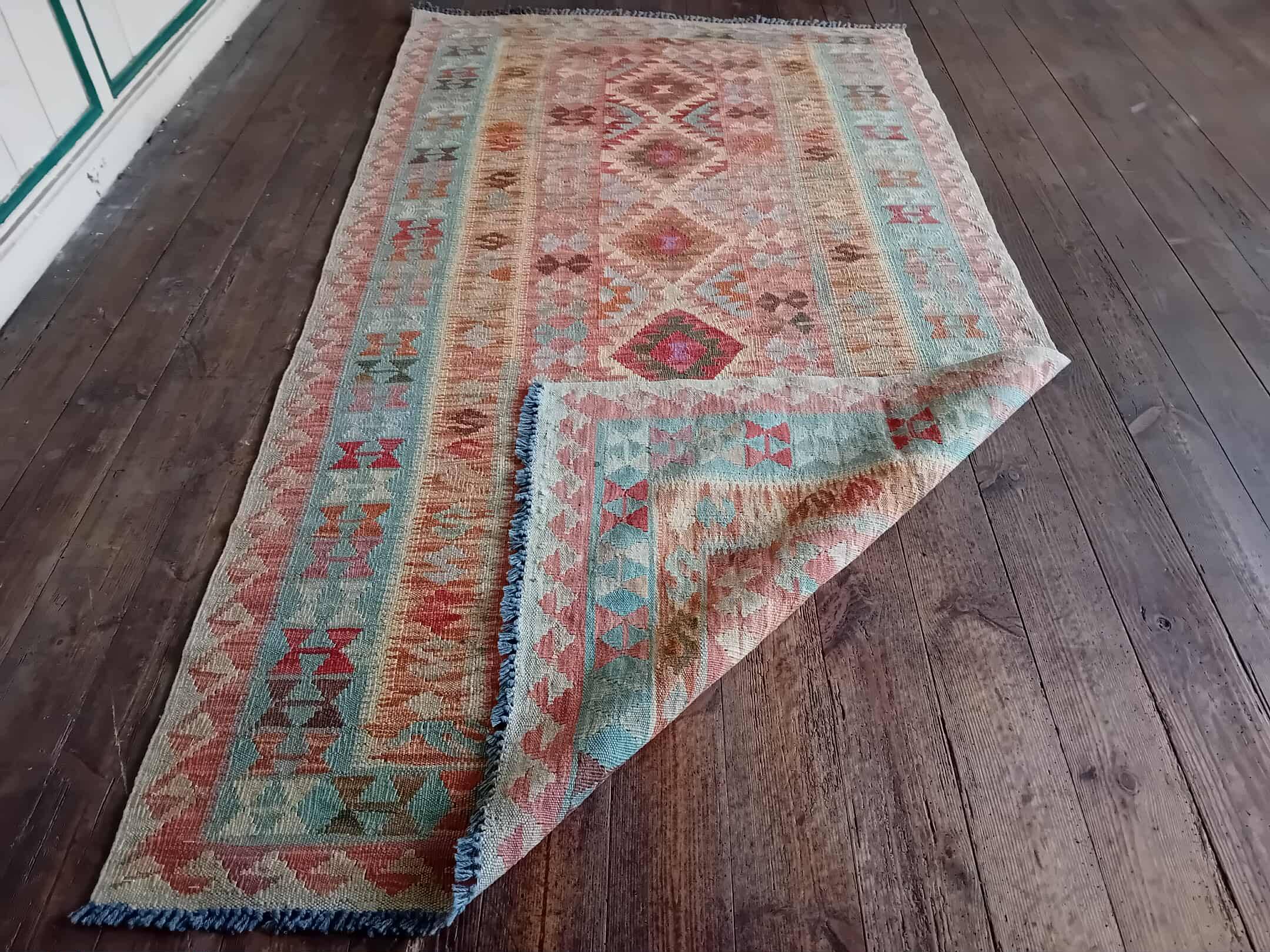 Kilim Afghan fait main 220x118cm
