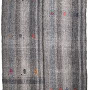 Gray Black Turkish Kilim Rug 159x247Cm SK 240591