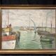 René bezaud (1909-2000), leaving the port, oil on canvas