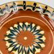 Ceramic footed bowl from Troyan, Bulgaria.