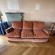 Vintage terrcota velvet 3-seater sofa from the 60s/70s