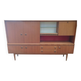 Large high teak sideboard