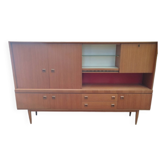 Large high teak sideboard