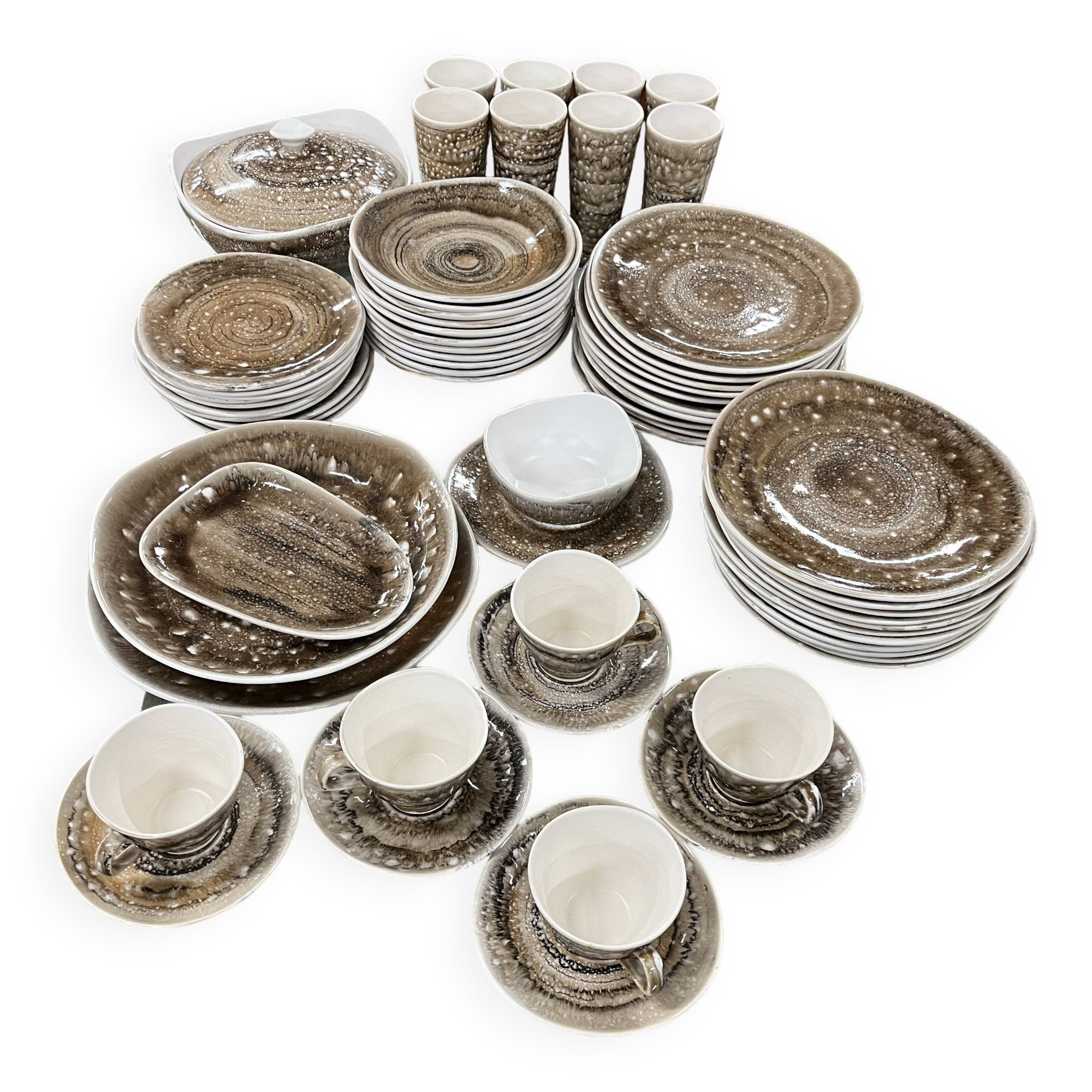 Niderviller 61-piece dinner service with Ecume decor