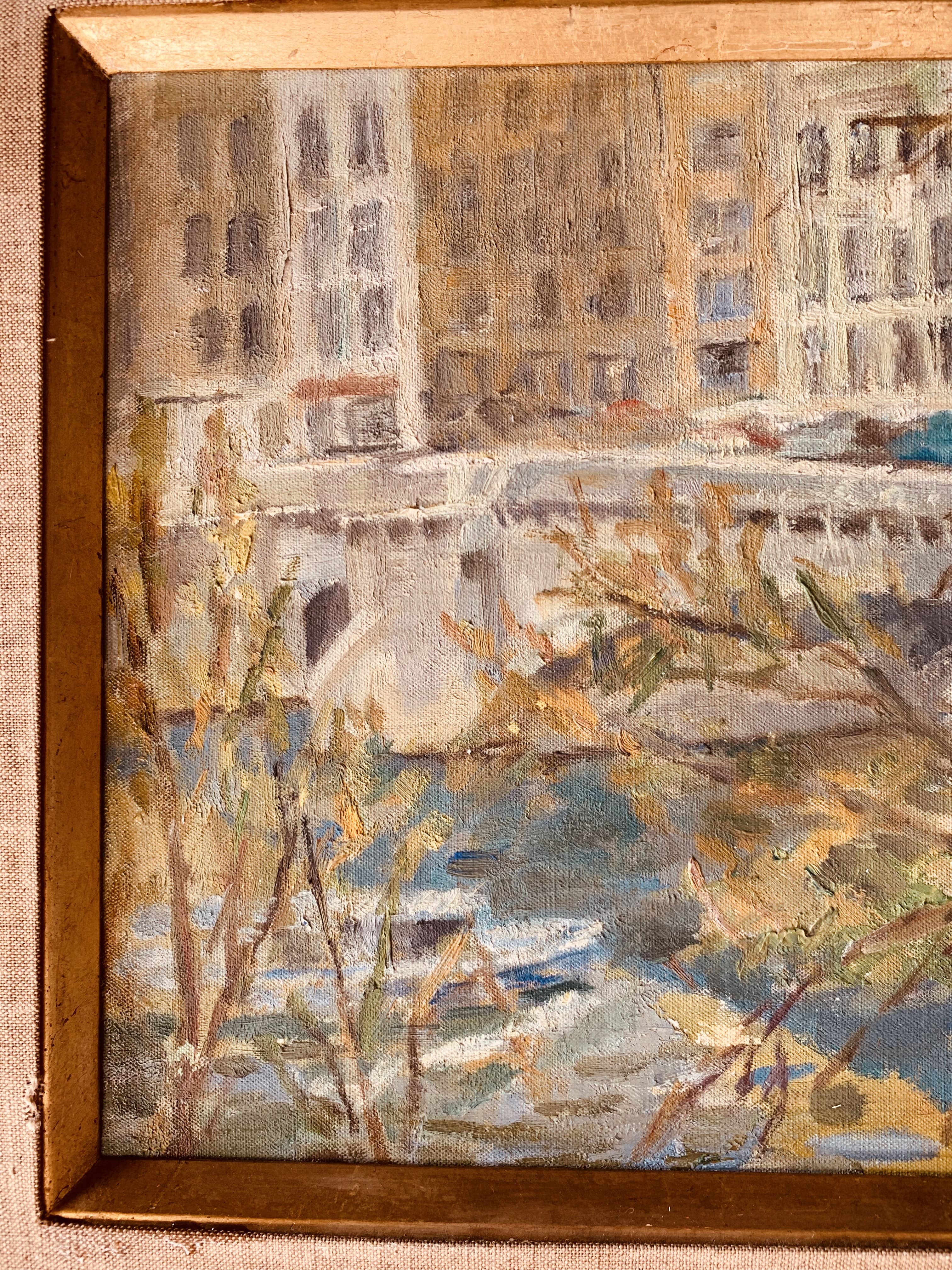 Tableau de René Levrel - « Pont de la Tournelle »