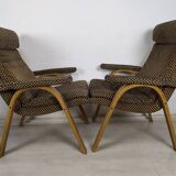 2 fauteuils Baumann vintage