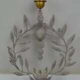Set of 3 wall sconces in painted metal