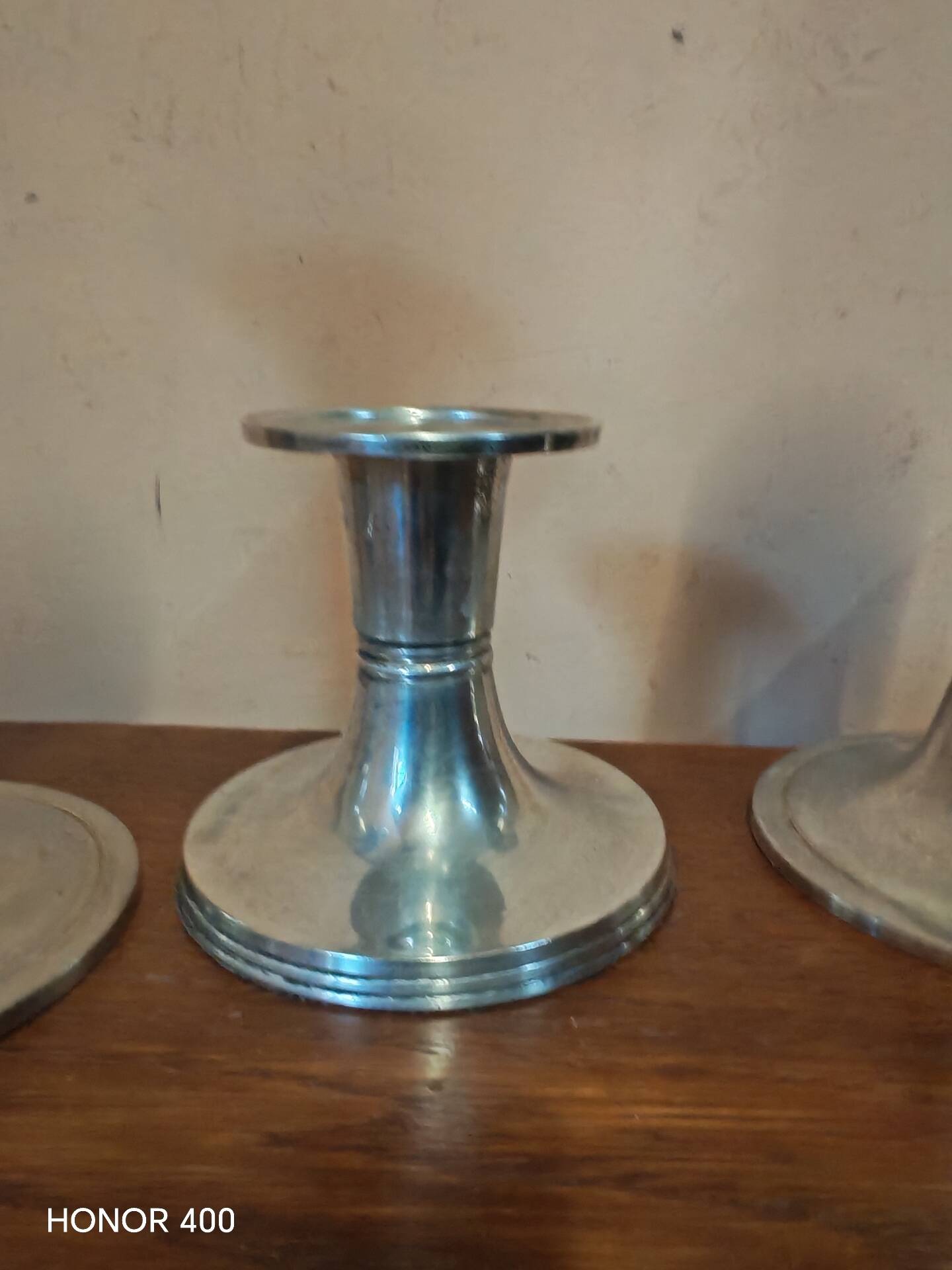 Set of 4 candlesticks "Luise" by Günther Lambert silver-plated metal