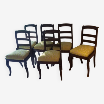 6 chaises noyer