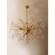 Transparent butterfly murano glass sputnik oval chandelier