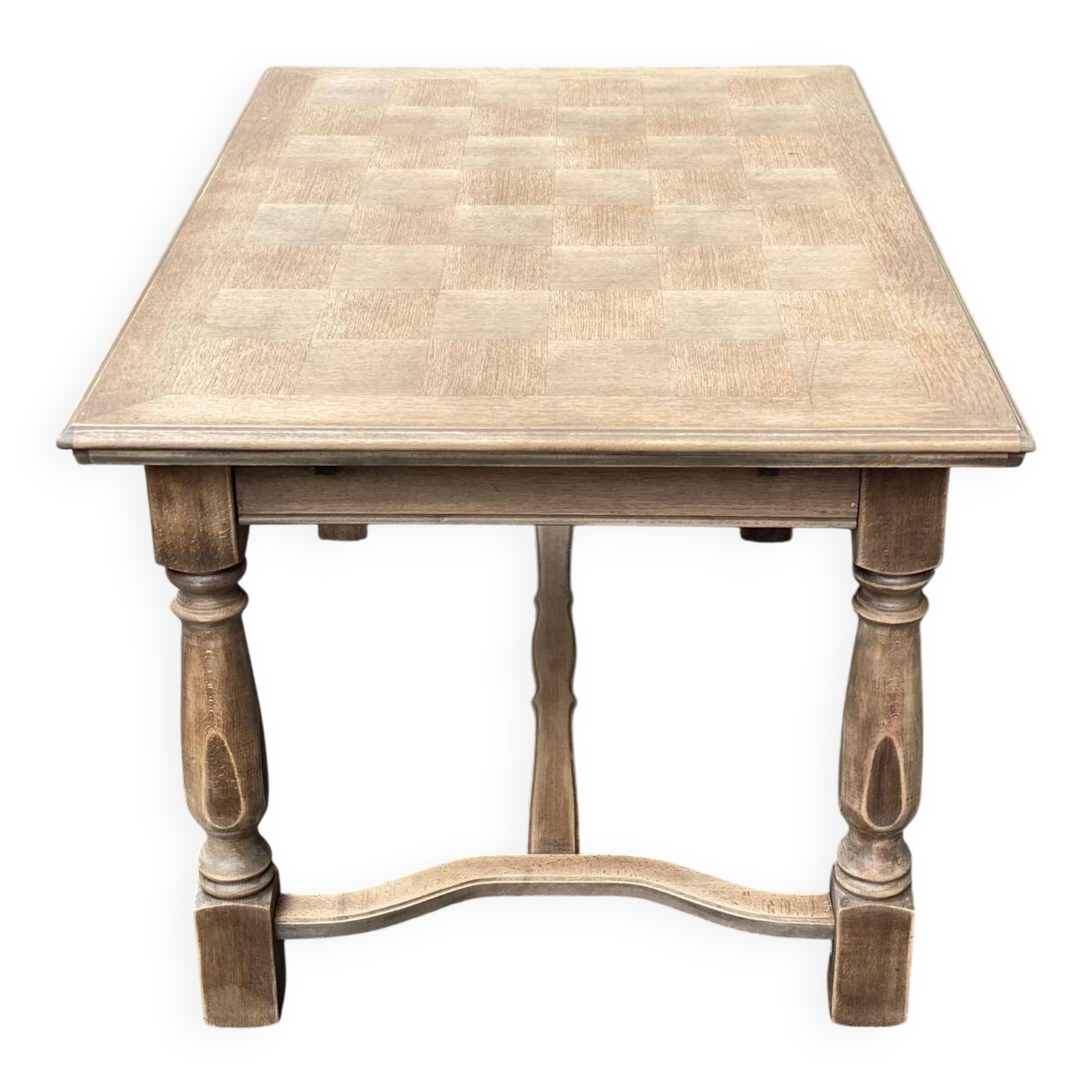 Table à manger de ferme extensible rénovée en bois 260cm du 19ème