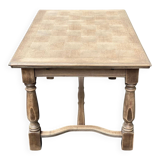 Table à manger de ferme extensible rénovée en bois 260cm du 19ème