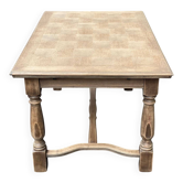 Table à manger de ferme extensible rénovée en bois 260cm du 19ème