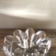 Glass flower candle holder vintage taper candle