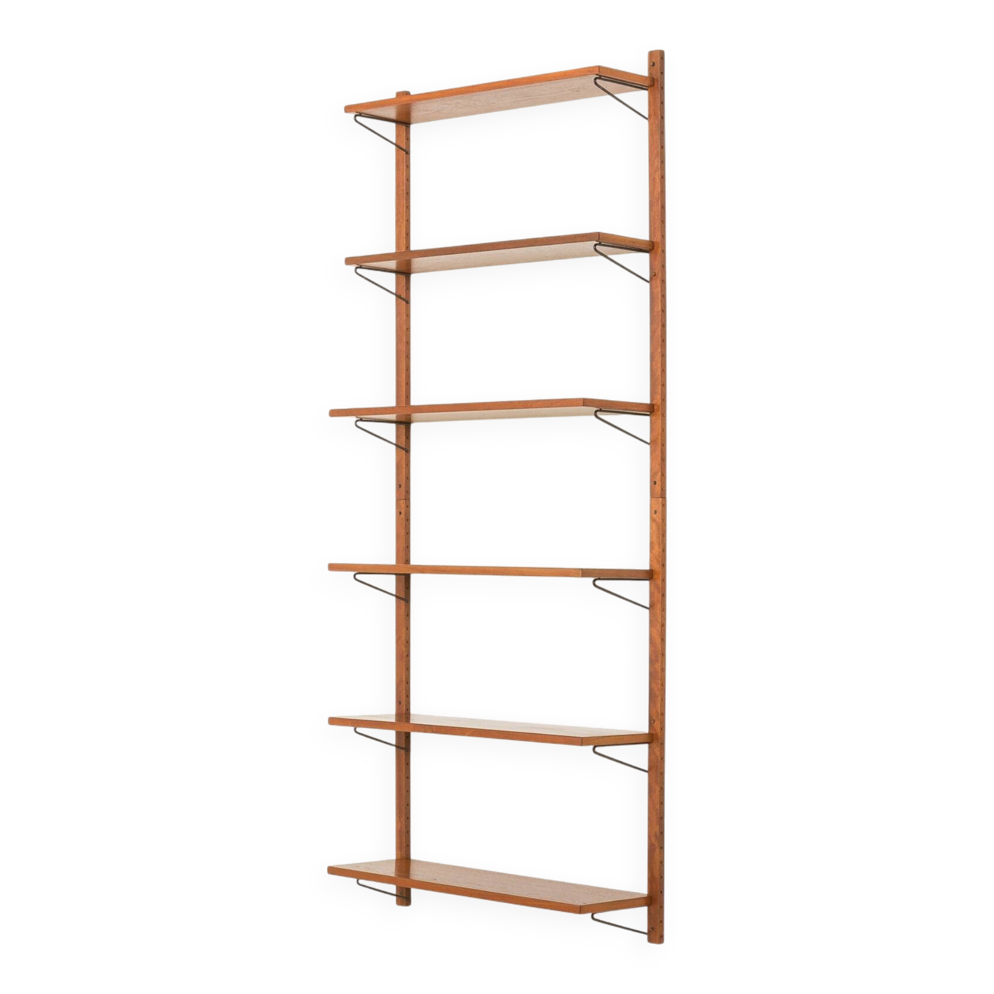 Danish mid century shelving system, set of 6 shelves, 1960s