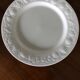 8 white porcelain plates Quadrifoglio Italy