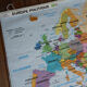 School map poster vintage Europe edition MDI - Old poster