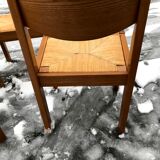 4 mulched and vintage elm chairs