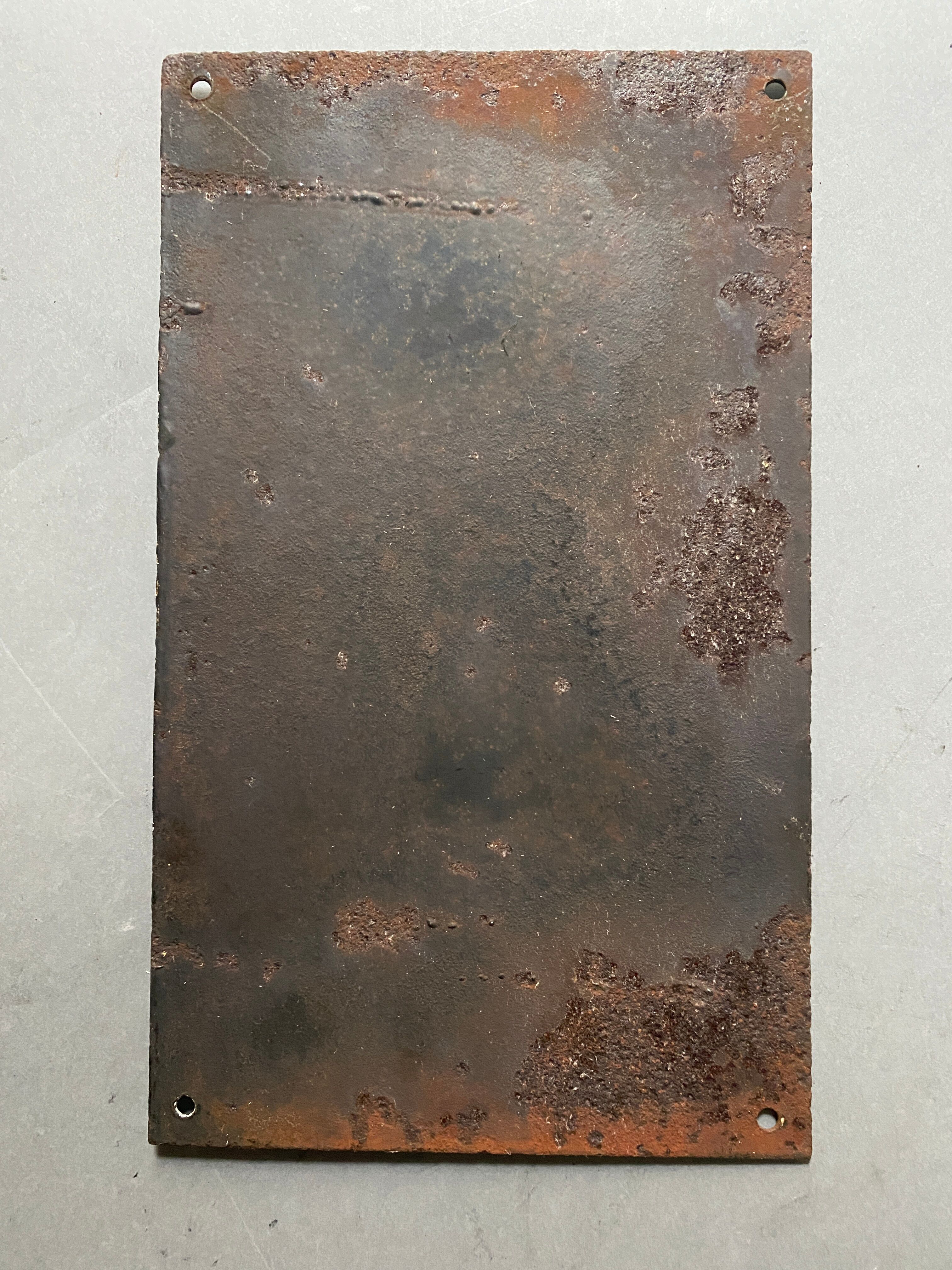 OLD Vintage Skull Plate EMAIL DANGER SKULL SKULL