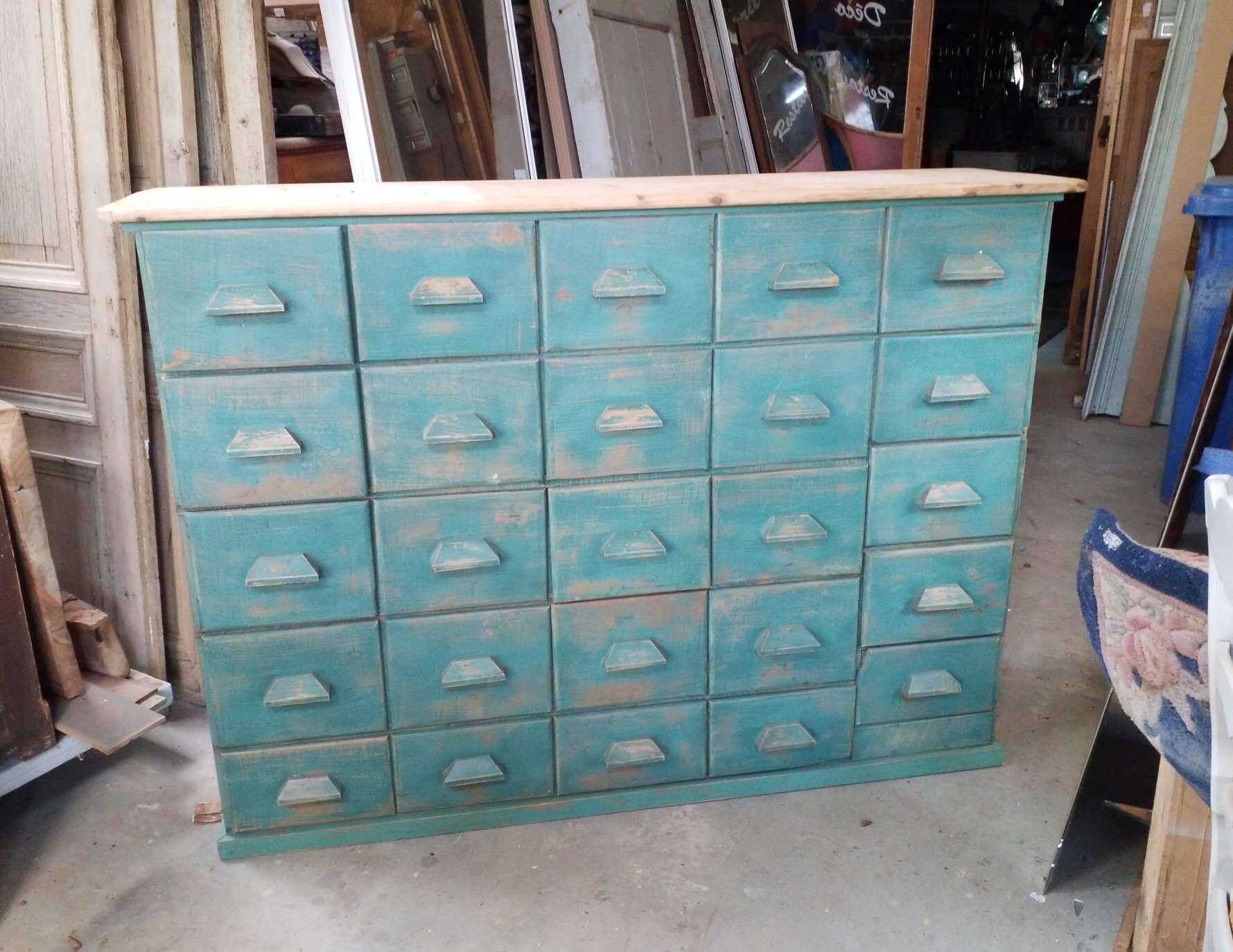 25-drawer cabinet