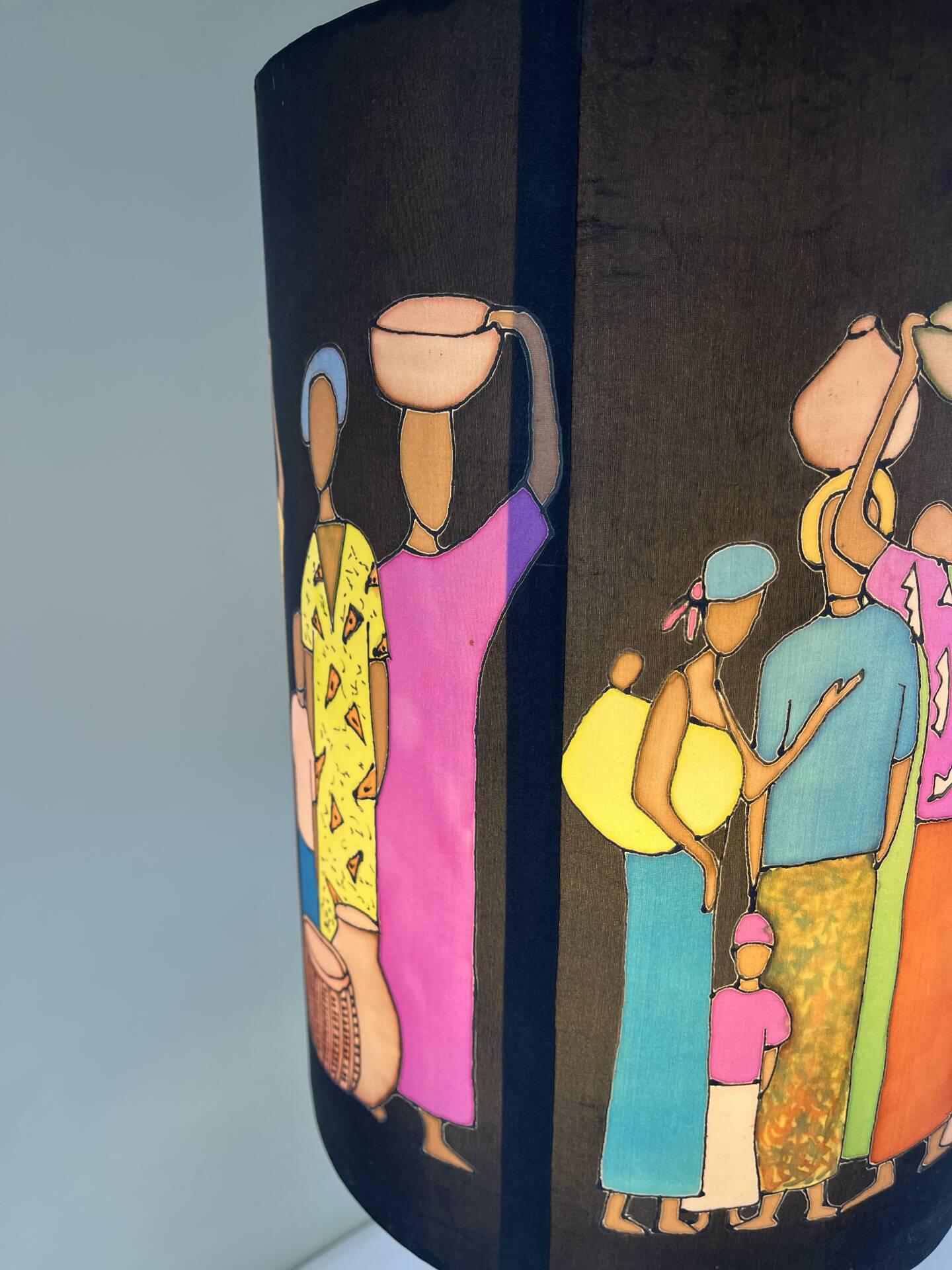 Hand-painted lampshade ambient lamp