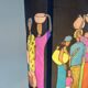 Hand-painted lampshade ambient lamp
