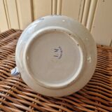 Art deco, broc pitcher iron earth bouquets creil montereau