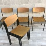 ♻️ Set of 6 chairs designed by designer Gijs van der sluis.