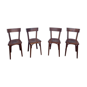 Série de 4 chaises bistrot
