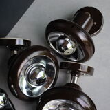 Set of 4 wall lamps Raak year 70