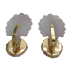 Pair of pink petal sconces